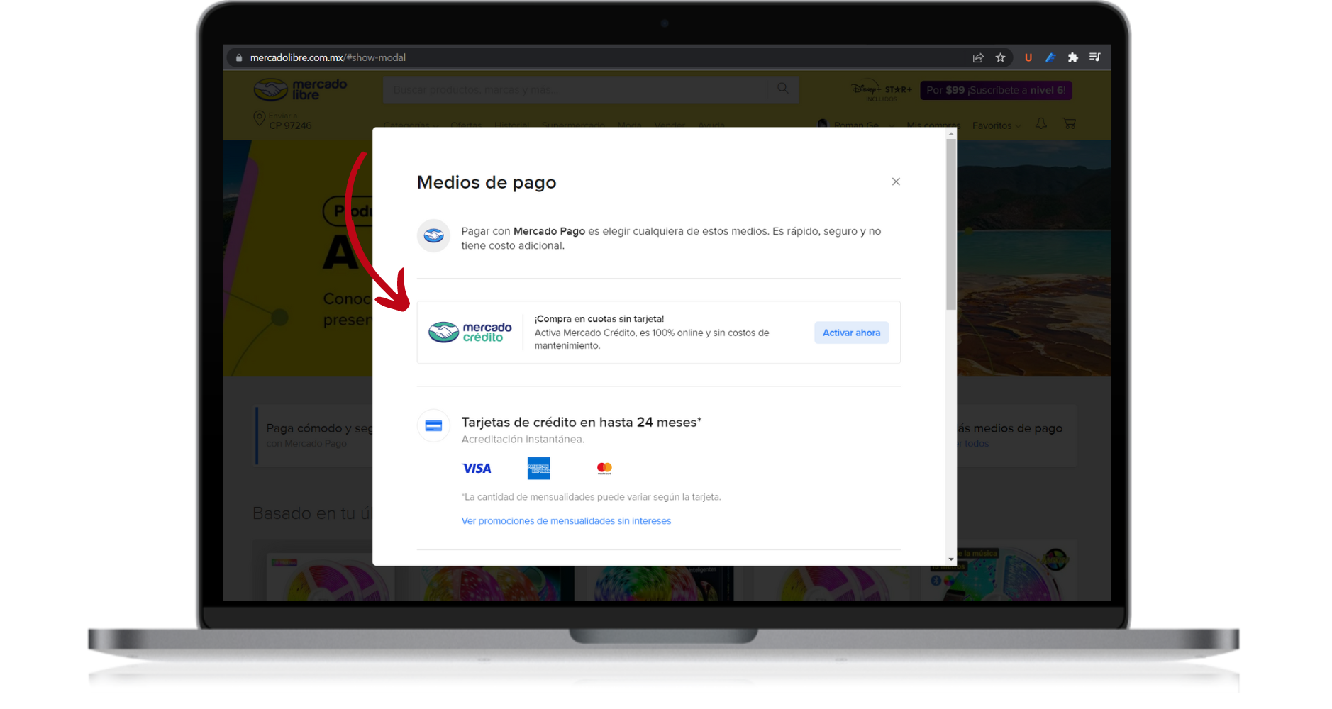 como activar Mercado Crédito genera historial crediticio