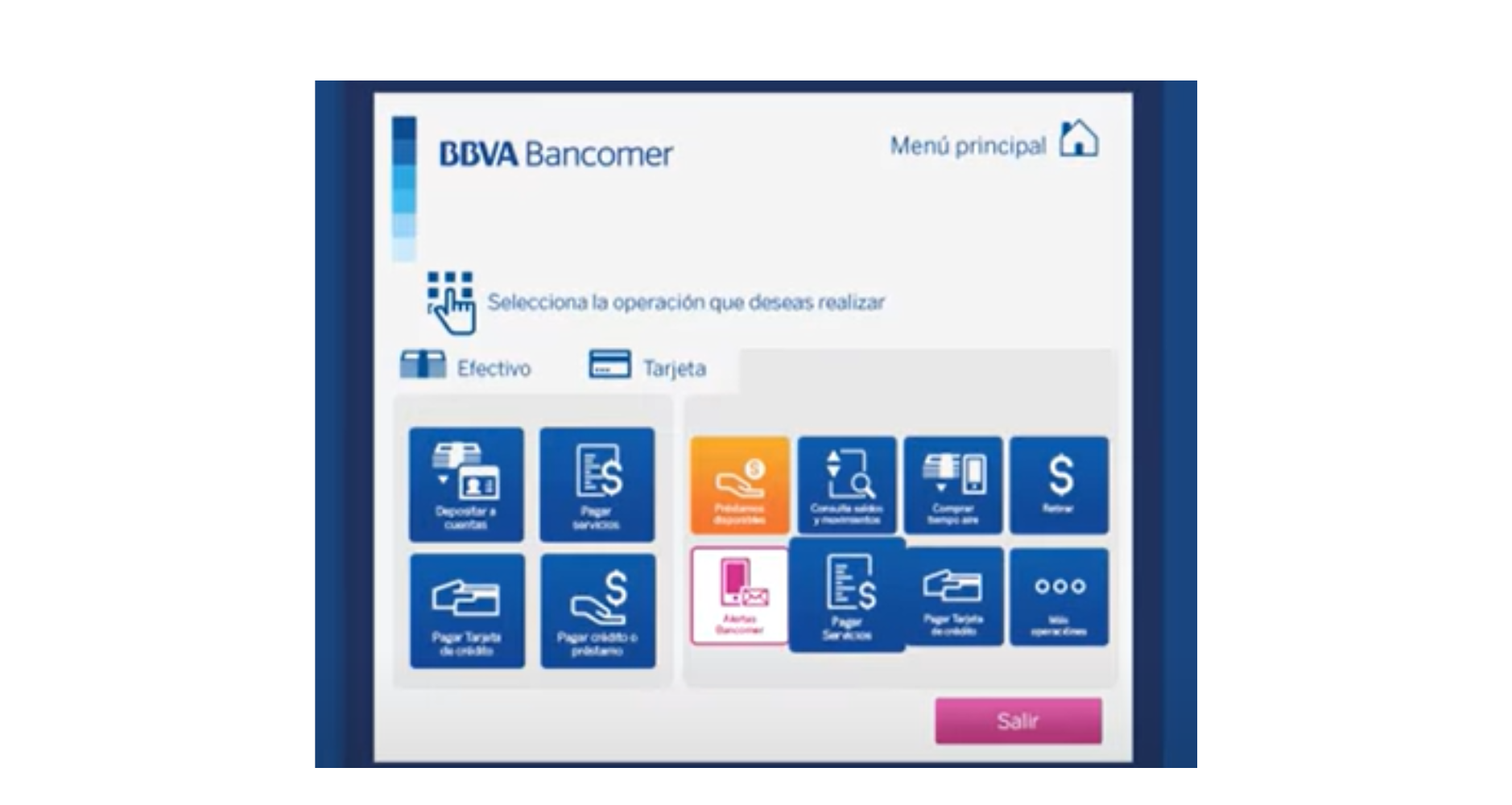 como depositar en cajero bbva bancomer pasos