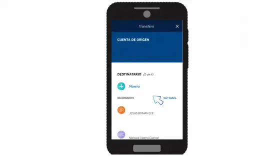 como transferir a una tarjeta Nu atraves de NU