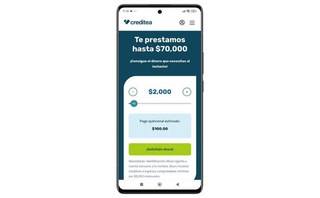 creditea prestamos en linea con menores intereses