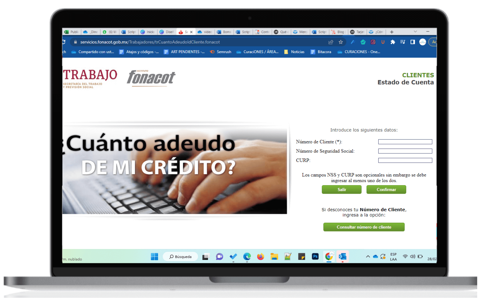 Asi sabras cuando debes a Fonacot