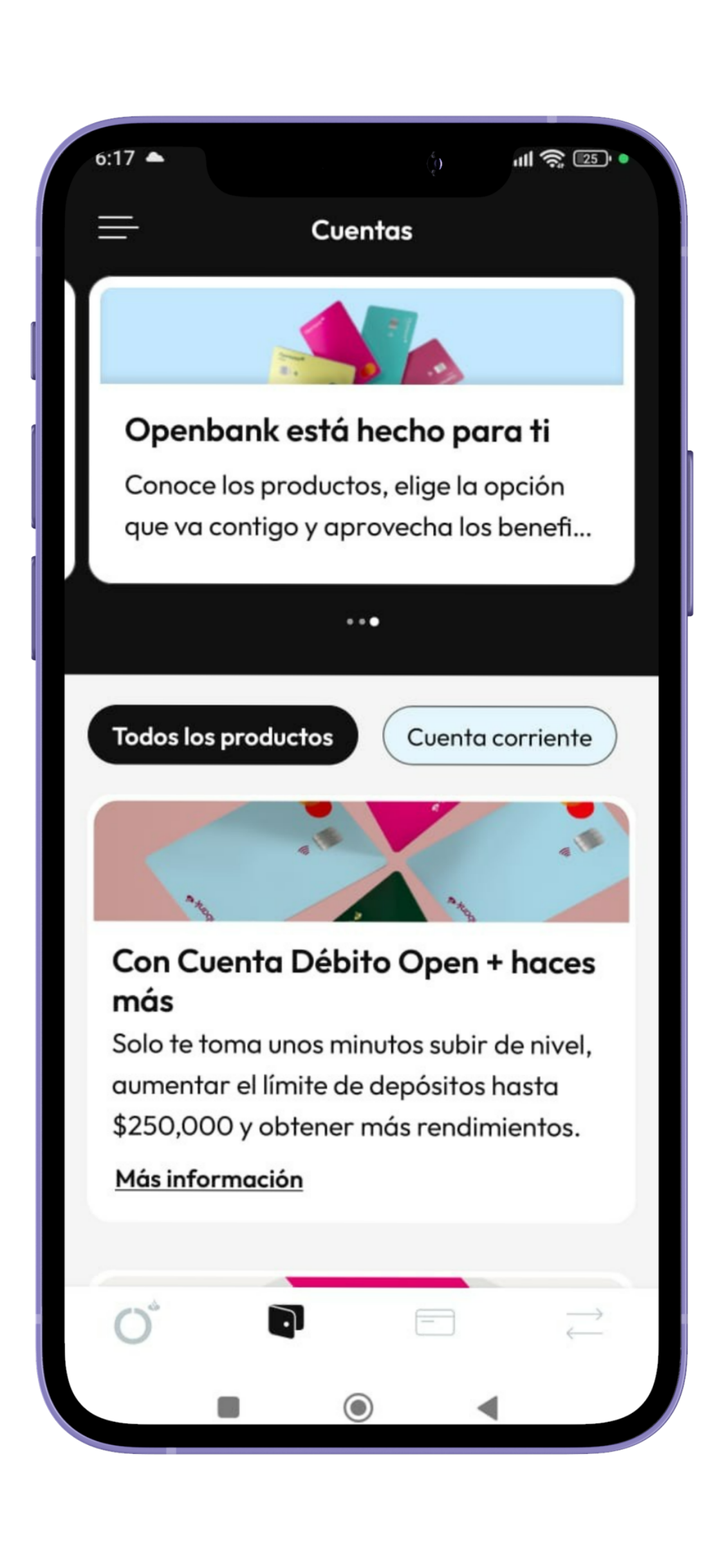 cuenta open plus de debito