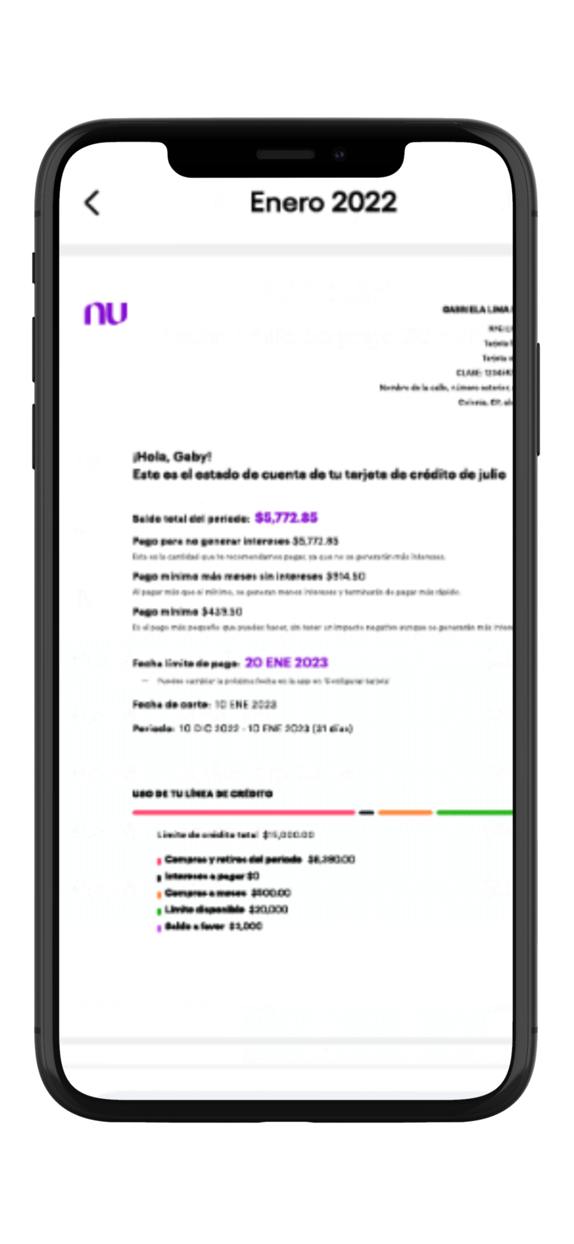 estado de cuenta de la tarjeta de crédito Nu y cómo pagarla