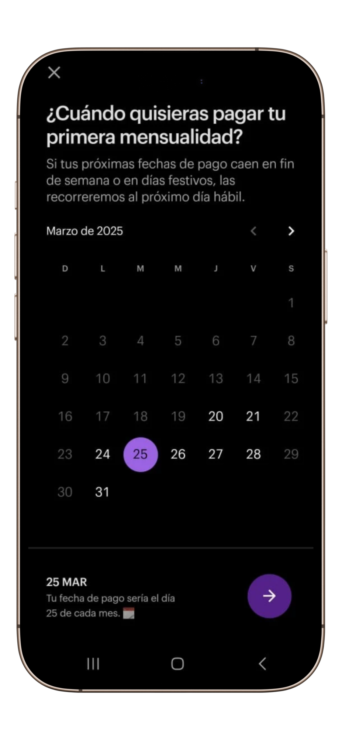 fecha de pago prestamos personales nu