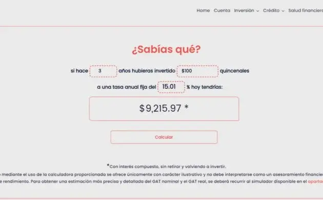 Finsus calculadora de rendimientos