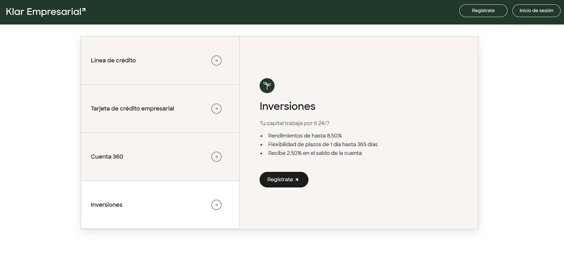 inversiones klar empresarial