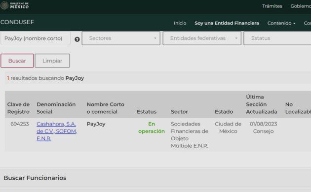 Payjoy es confiable Préstamos registro en el SIPRES Condusef