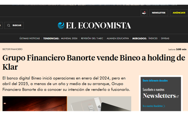klar compra bineo de banorte