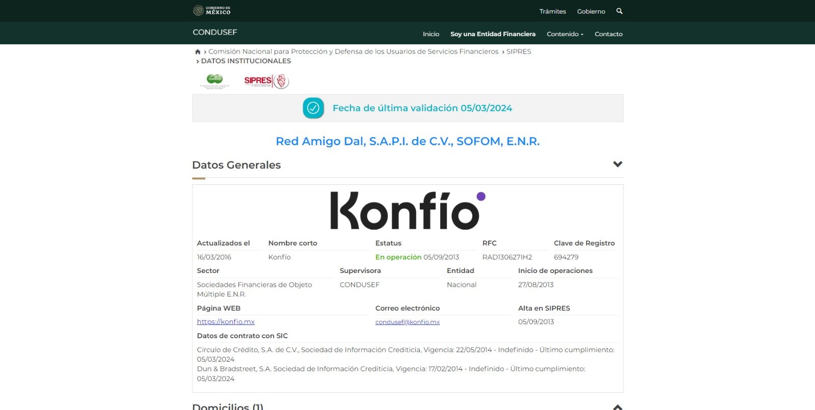 konfio es confiable sipres