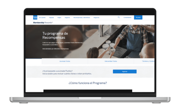 sitio web American Express programa Membership Rewards