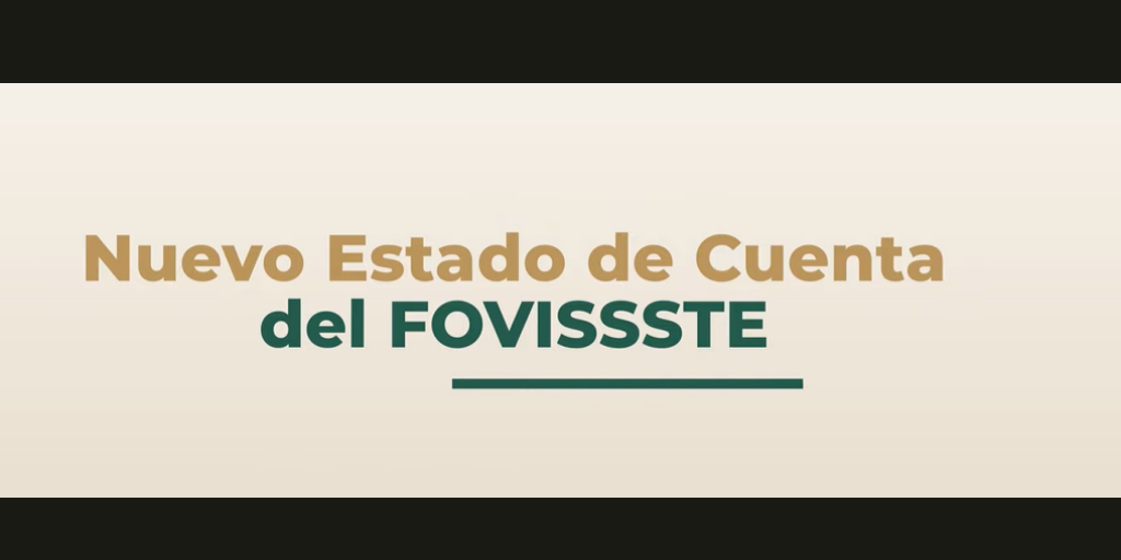 nuevo estado de cuenta fovissste