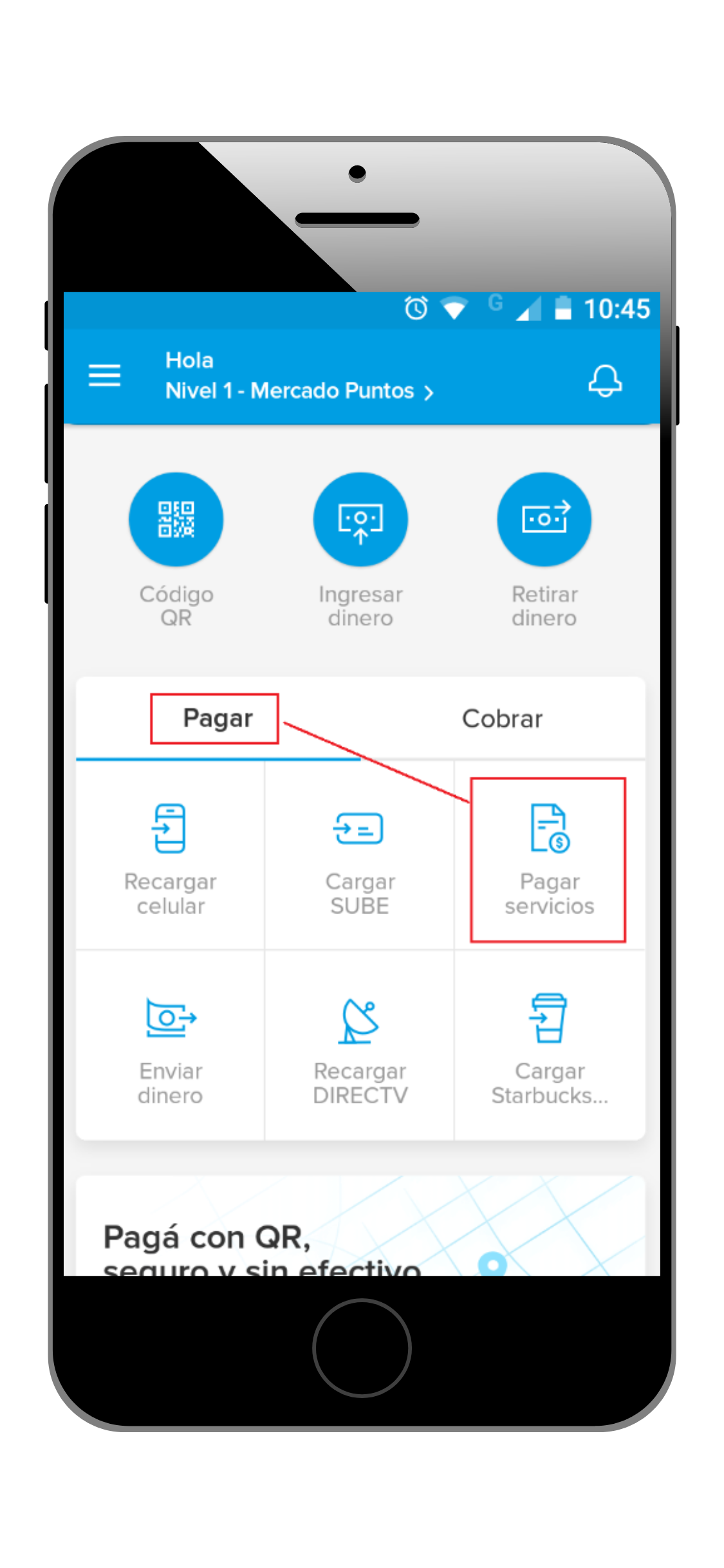Asi pagas los servicios a traves de la tarjeta mercado pago