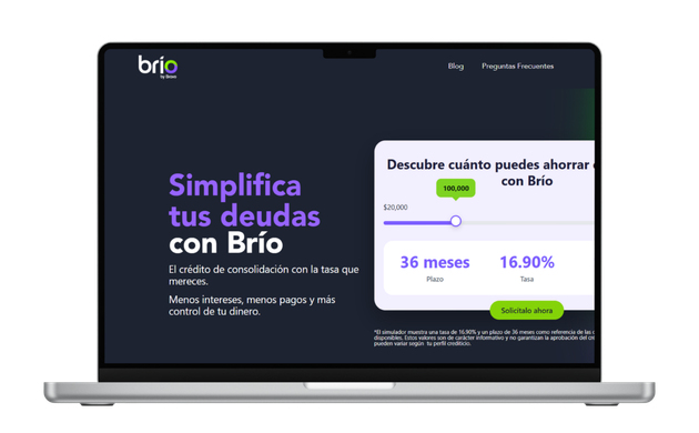 prestamos brio la tasa