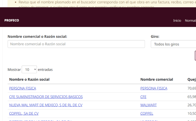 prestamos confiables registrados en profeco