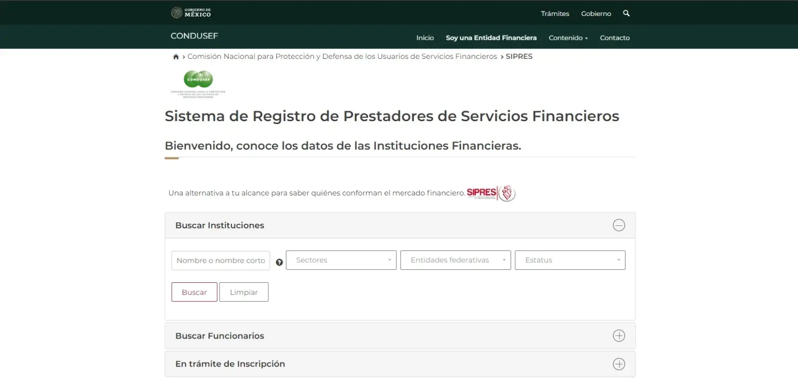 Aplicaciones de préstamos legales Sipres de la CONDUSEF