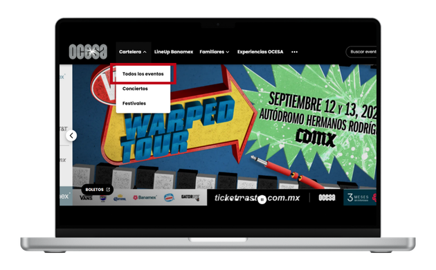 preventa de ticketmaster ocesa banamex