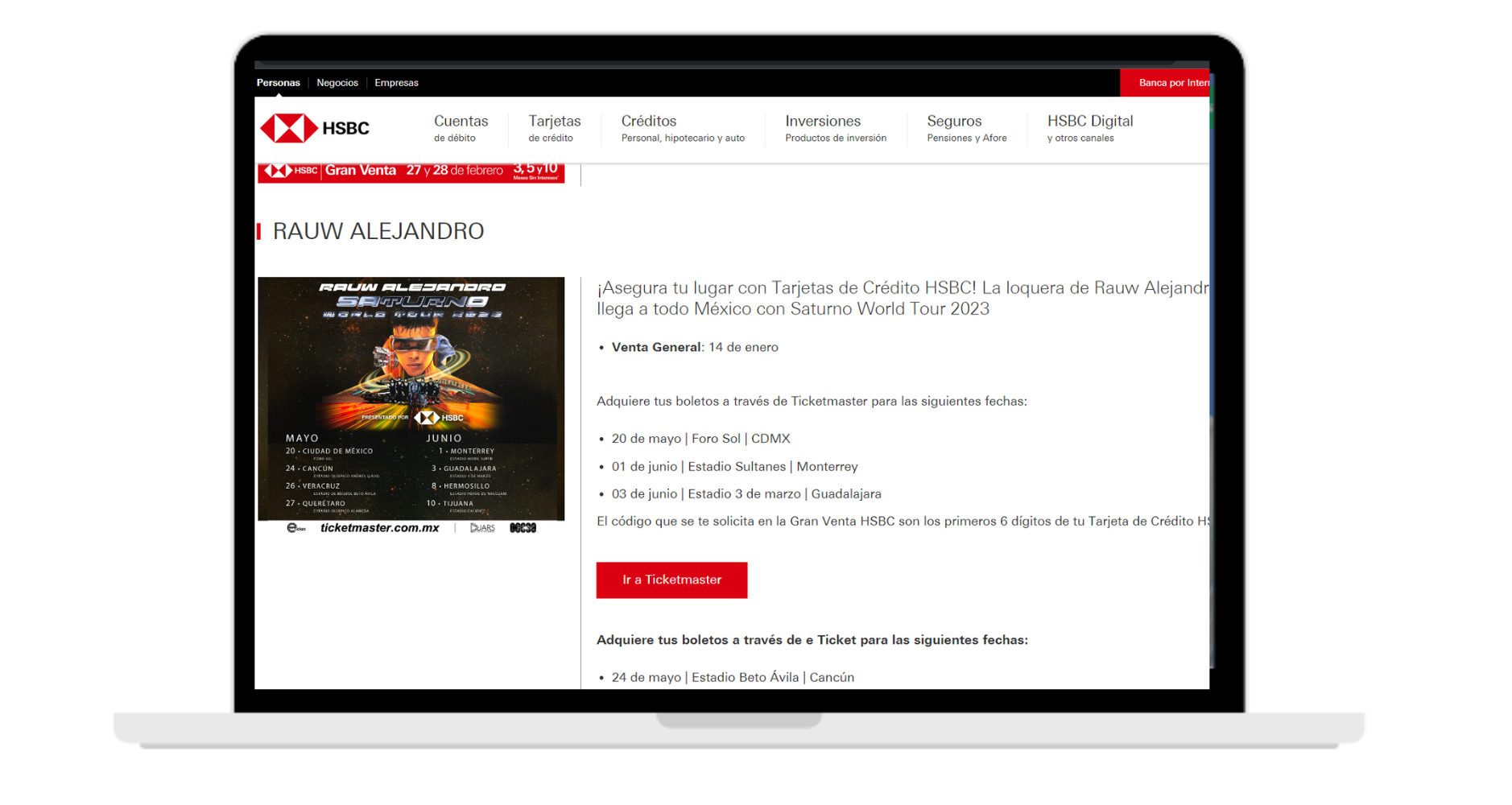 programa gran venta hsbc