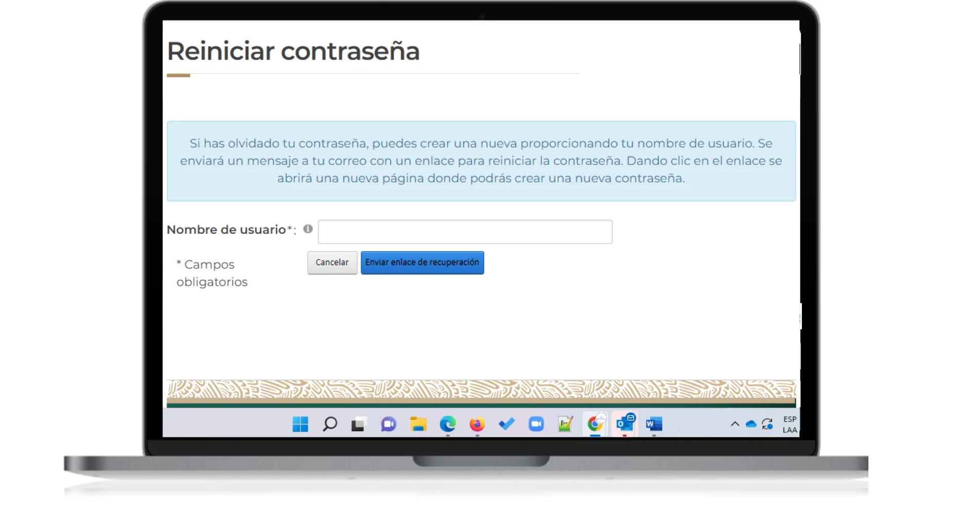 recuperar contraseña issste
