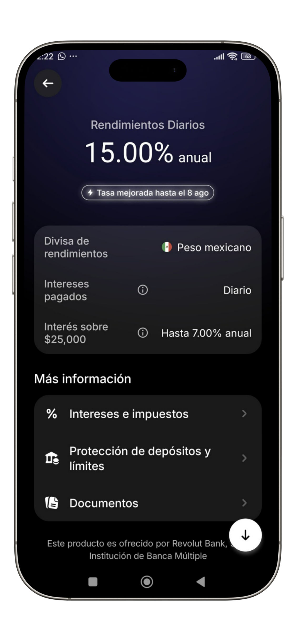 rendimientos diarios cuenta revolut