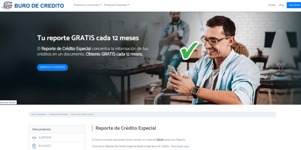Reporte de Buró de Crédito especial