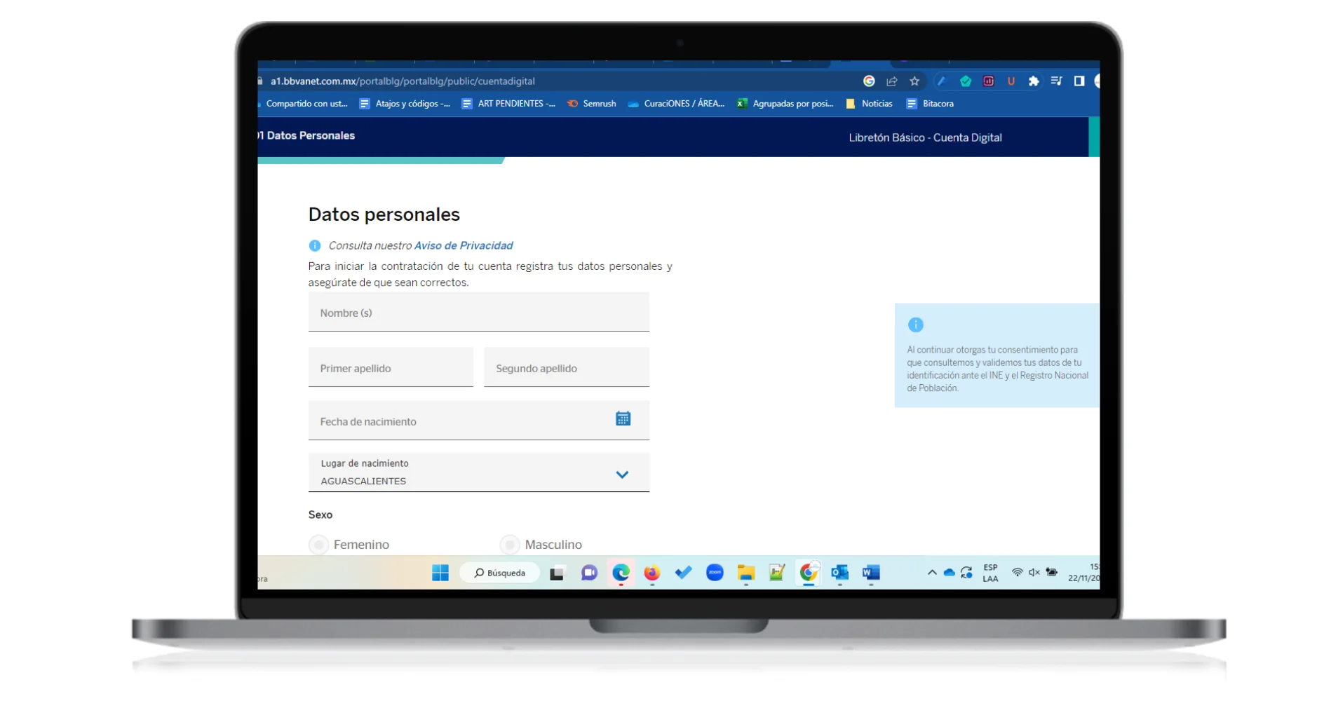 sacar tarjeta de debito bancomer en linea