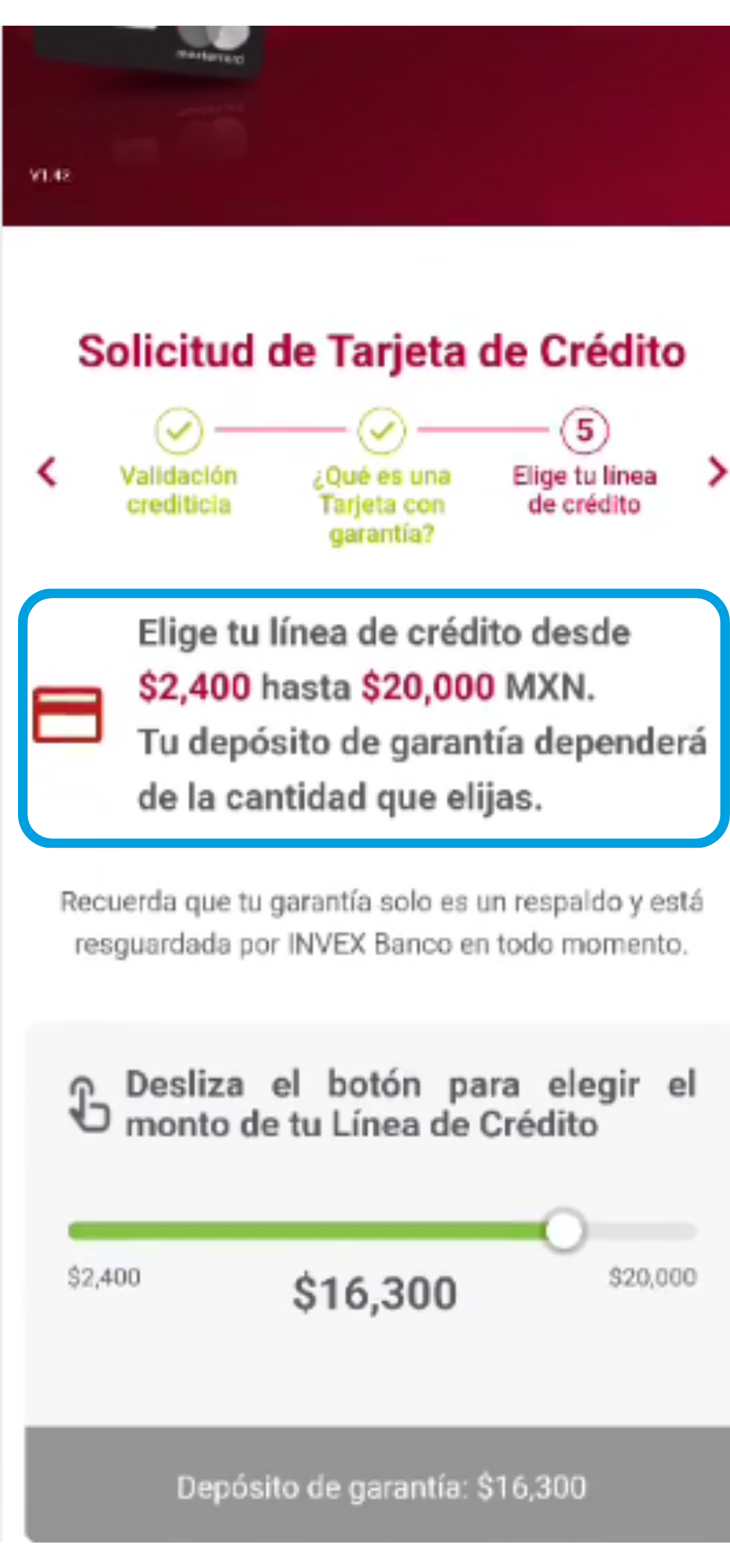 seleccion de linea volaris invex garantizada