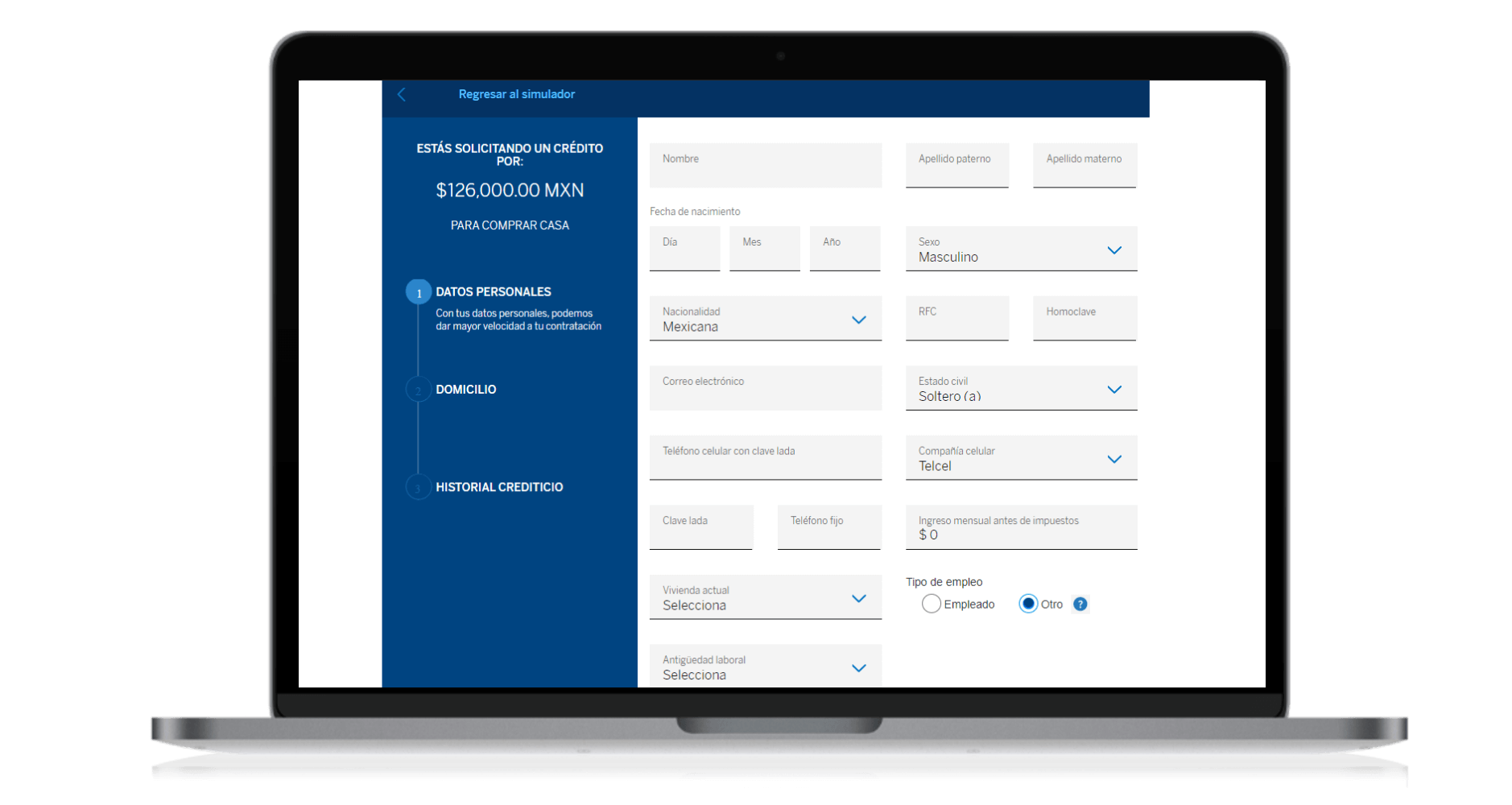 simulador de crédito hipotecario BBVA (Bancomer) (5)