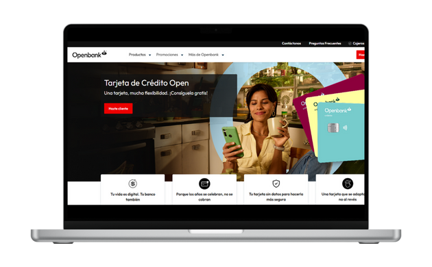 sitio web openbank para solicitar tarjeta de crédito Open