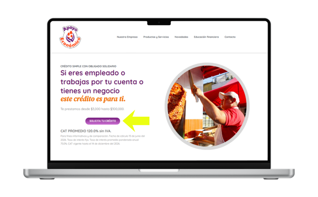 solicitar prestamos en apoyo economico en linea