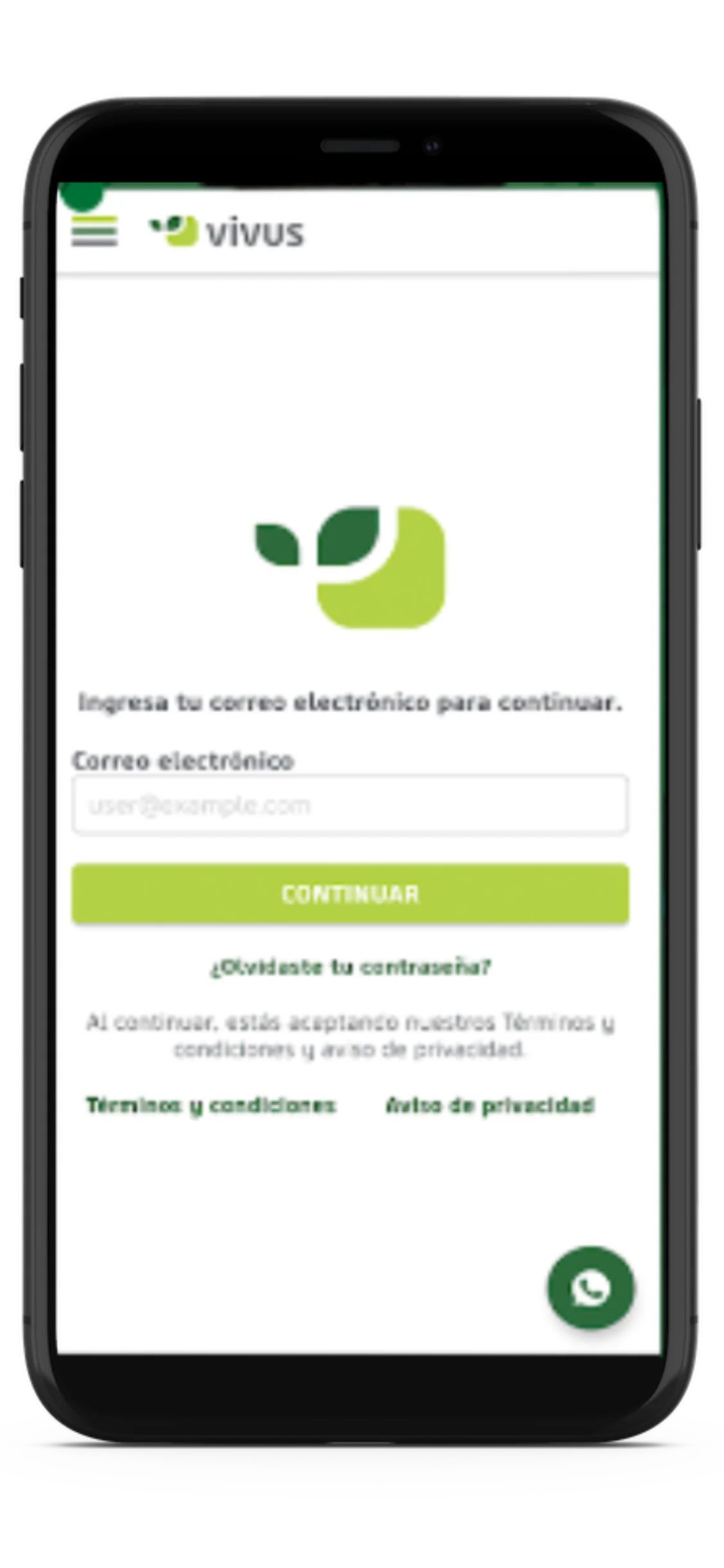 Aplicación móvil de Vivus MX préstamos