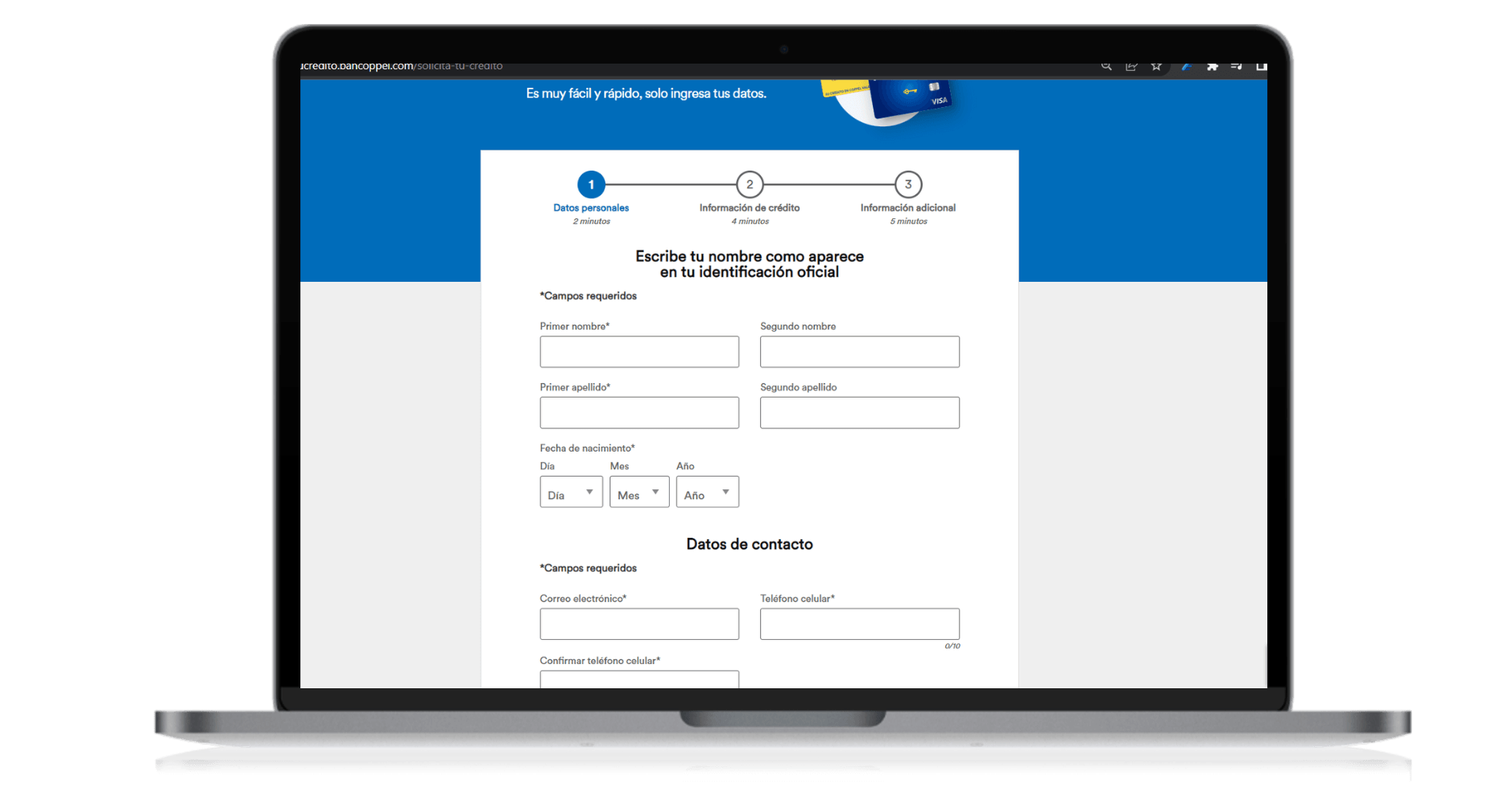 tarjeta de credito Bancoppel solicitud
