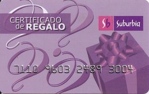 tarjeta de regalo suburbia