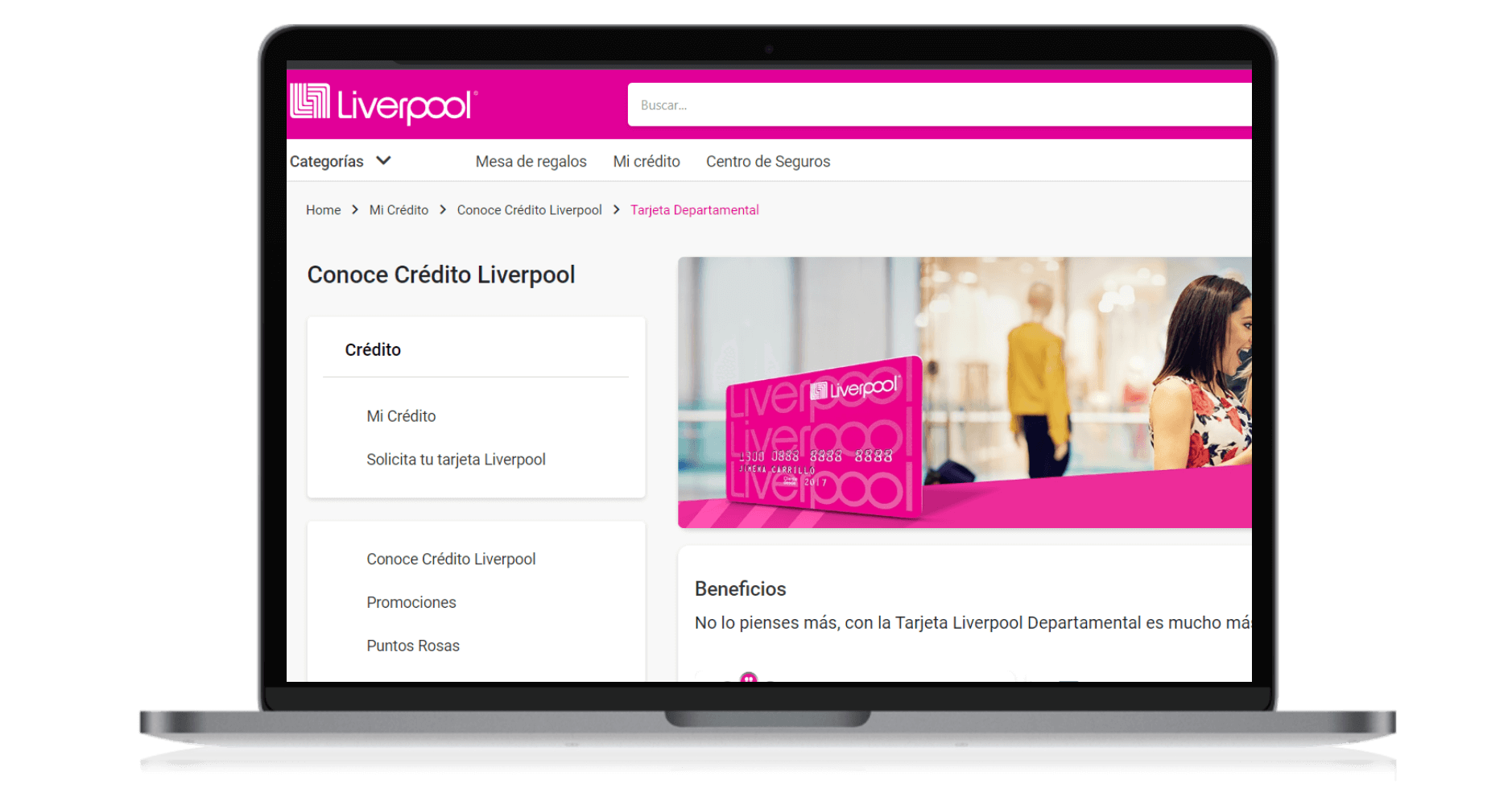 tarjeta departamental Liverpool