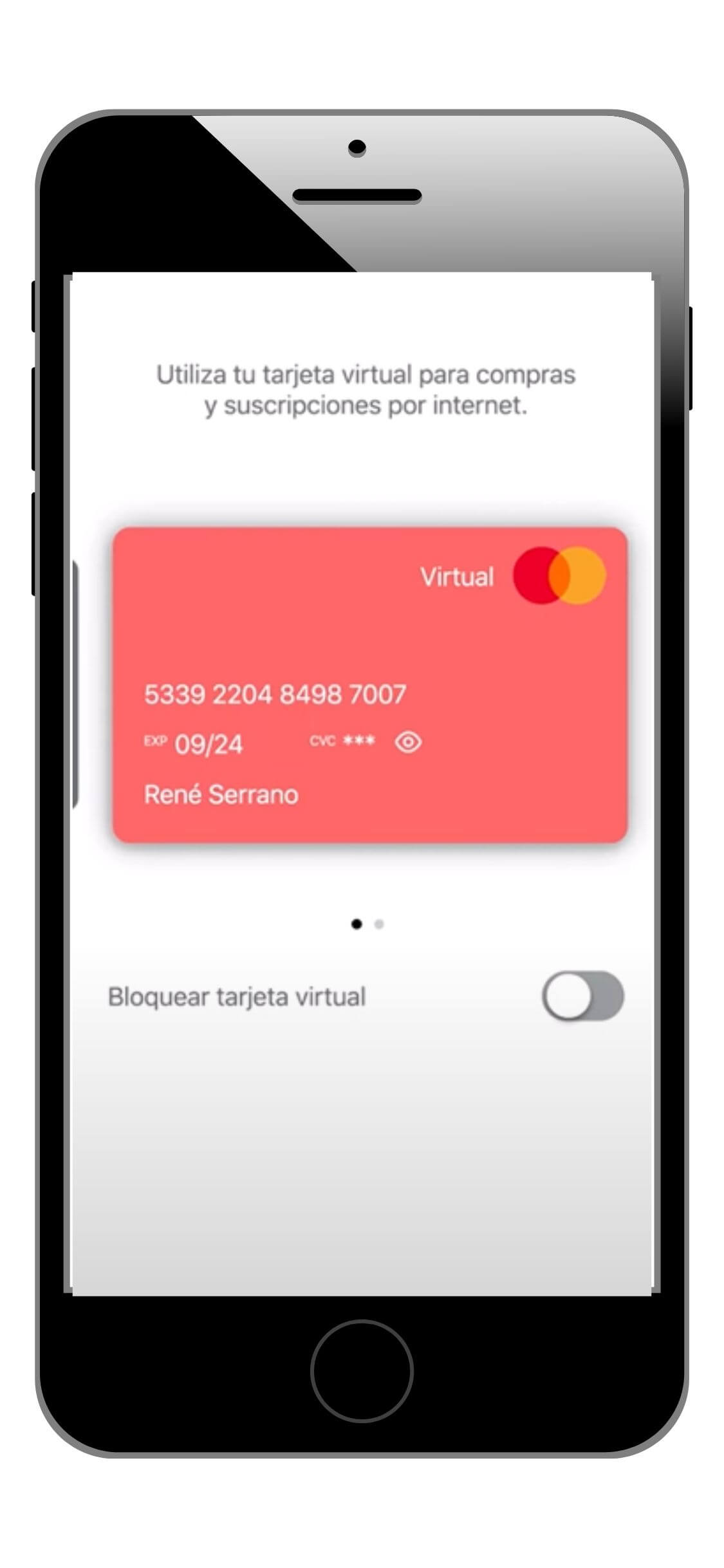 tarjeta fondeadora virtual