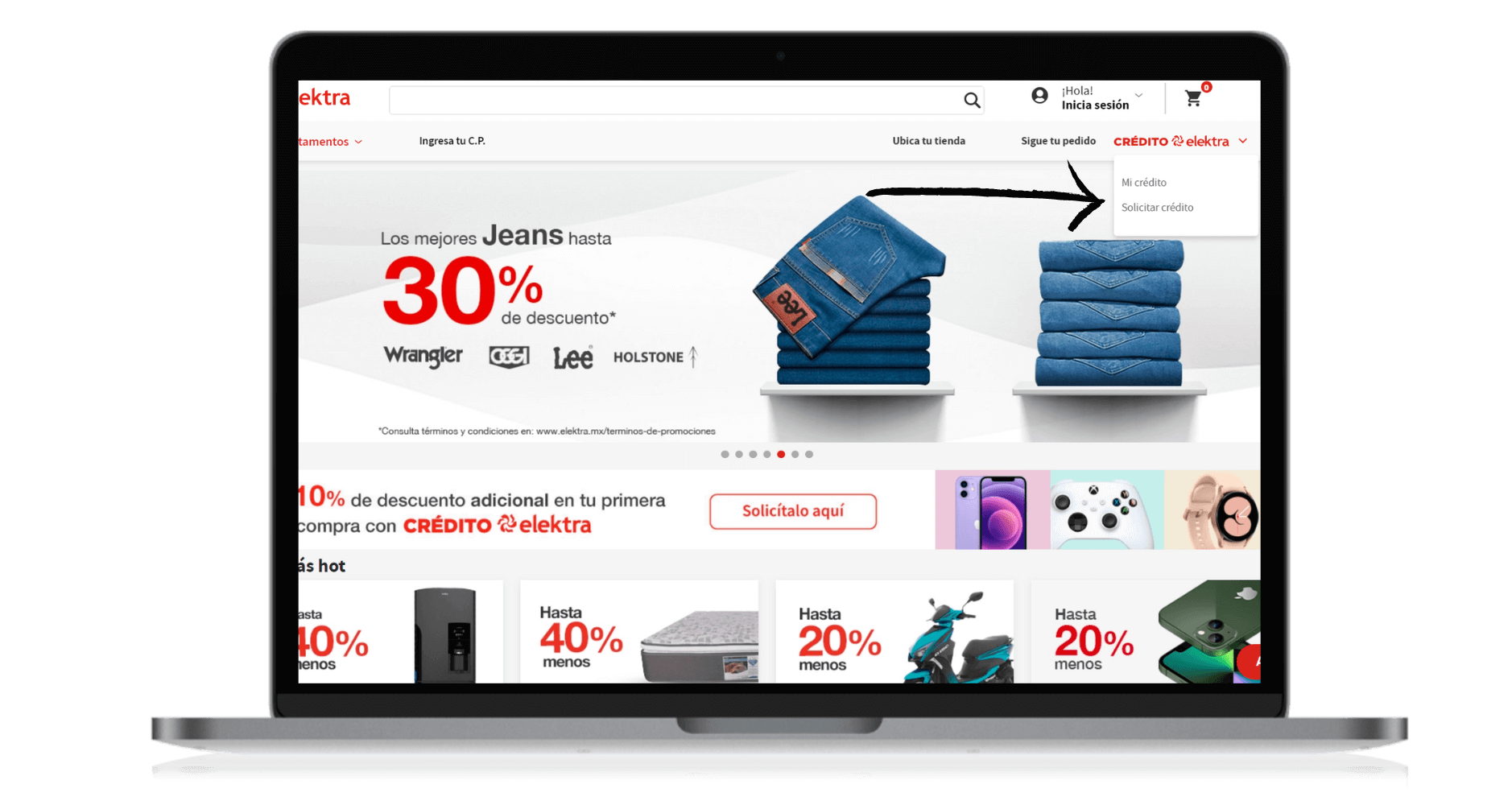 elektra crédito