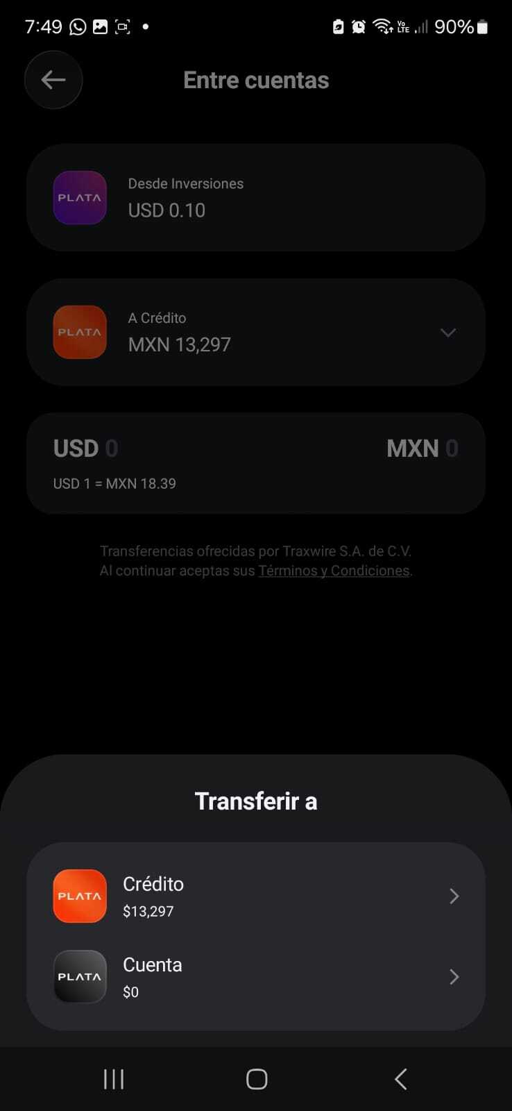 transferir