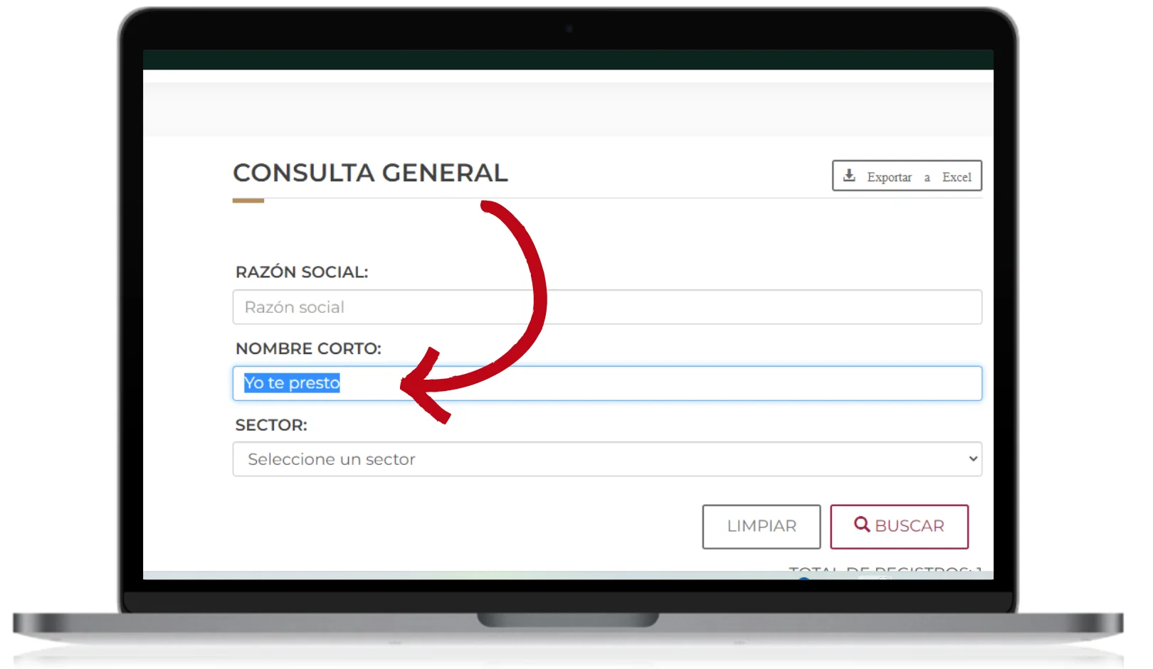 Consulta del registro de Yo Te Presto en las páginas de la Condusef y CNBV