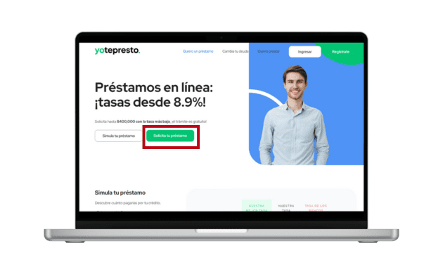 Yo te presto iniciar sesión: así solicitas un préstamo desde su página web